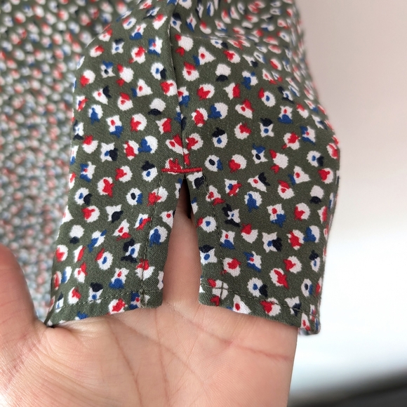 Tommy Jeans Floral Pattern No Wrinkle Blouse In Size S - Picture 6 of 10